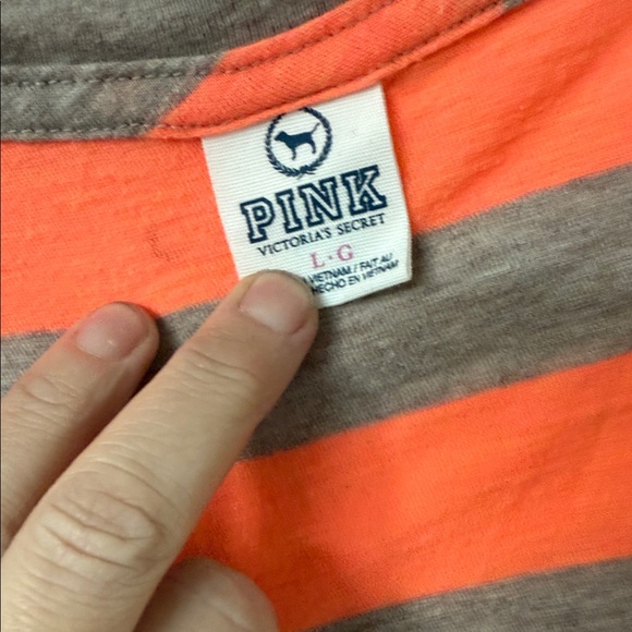 Striped V-Neck Long Sleeve Top Y2K - Picture 4 of 4